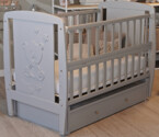 Кроватка детская Умка Цвет Серый
