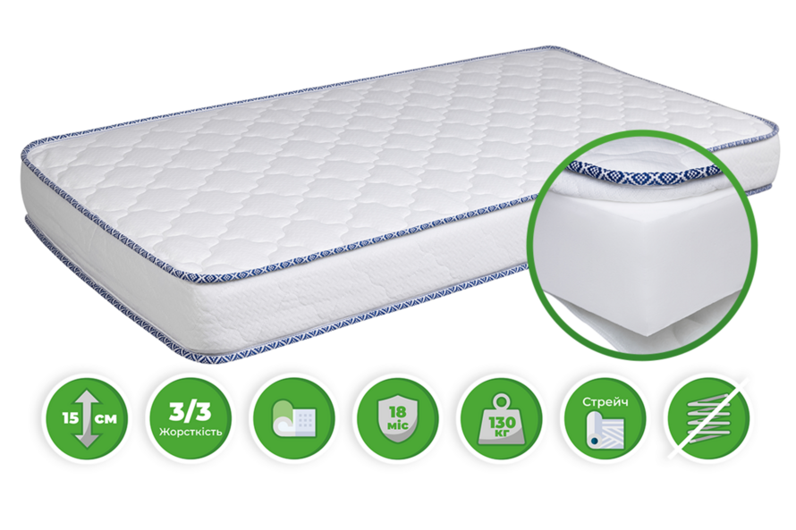 Кровать двухъярусная трехместная Чикаго (Тонированная) + Матрас Скай