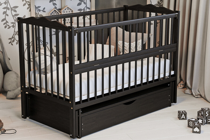 Ліжечко дитяче Веселка Колір Натуральний