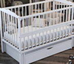 Кроватка детская Радуга Цвет Белый