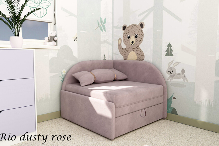 Крісло дитяче розкладне Ріо / RIO колір рожевий