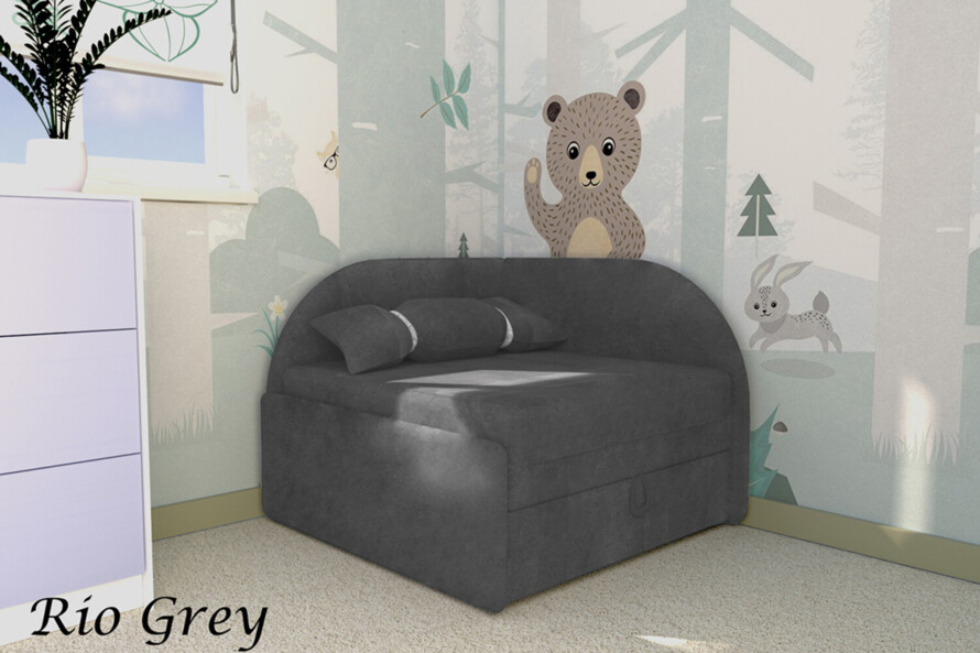 Крісло дитяче розкладне Ріо / RIO колір сірий