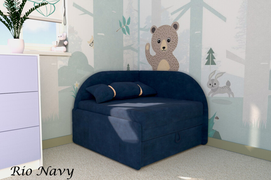 Крісло дитяче розкладне Ріо / RIO колір темно-синій
