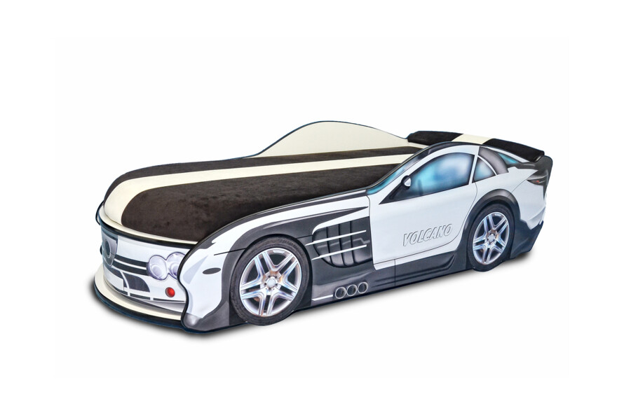 Детская кровать машина Люкс Мерседес синяя / LUXE Mercedes