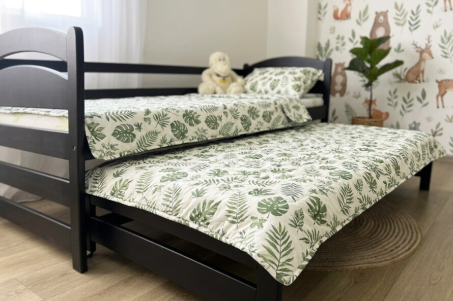 Двоярусне ліжко трансформер Бонні ДУО (бук) Тоноване