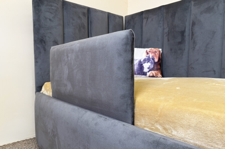 Ліжко з м`якою спинкою Асті 