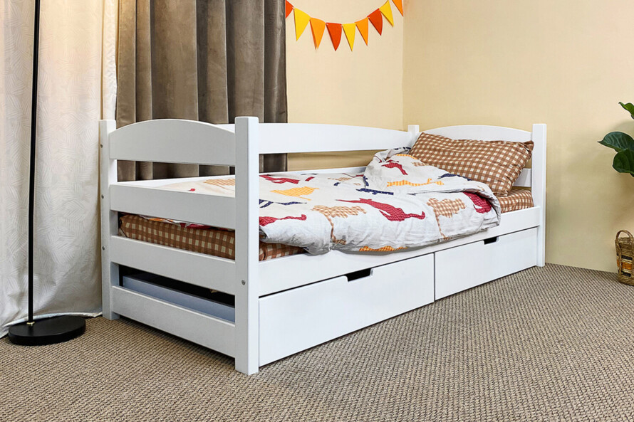 Дитяче ліжко з дерева Фіона (бук) Колір RAL