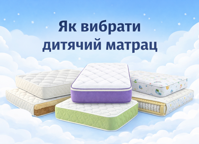 Вибір ідеального матраца для дитячого ліжка