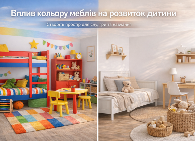 Вплив кольору меблів