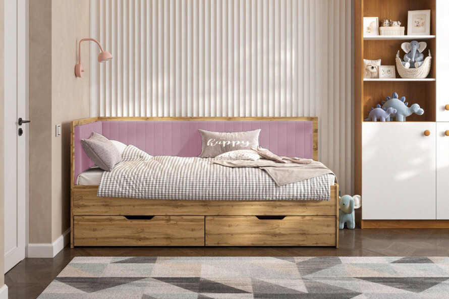 Ліжко з м`якою спинкою Бруклін /Brooklyn Тахо