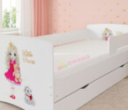Дитяче ліжко з бортиком та ящиком Кіндер Кул 18 Принцеса / KINDER-COOL