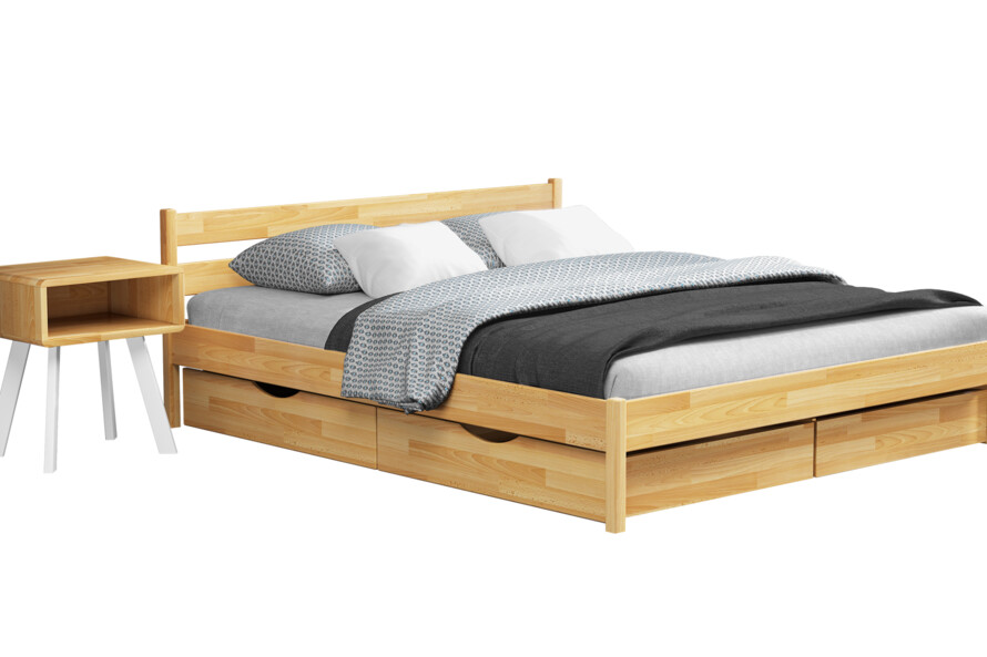 Кровать с дерева Нота Бене (бук) Ольха Темная