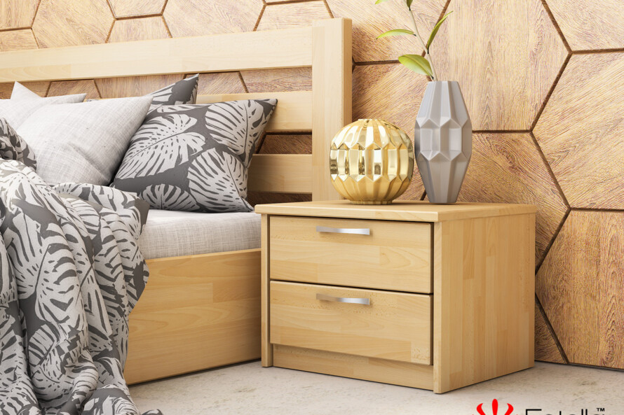 Тумба ліжкова Тесса (Т2) (Щит Бука) Колір Білий