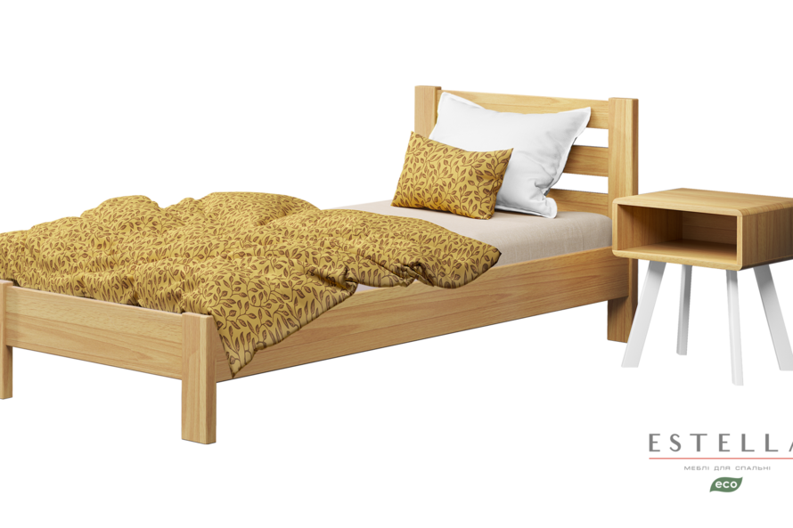 Ліжко дитяче Рената Люкс (бук) Колір Каштан