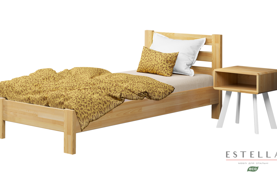 Детская кровать с дерева Рената Люкс (бук) Белый