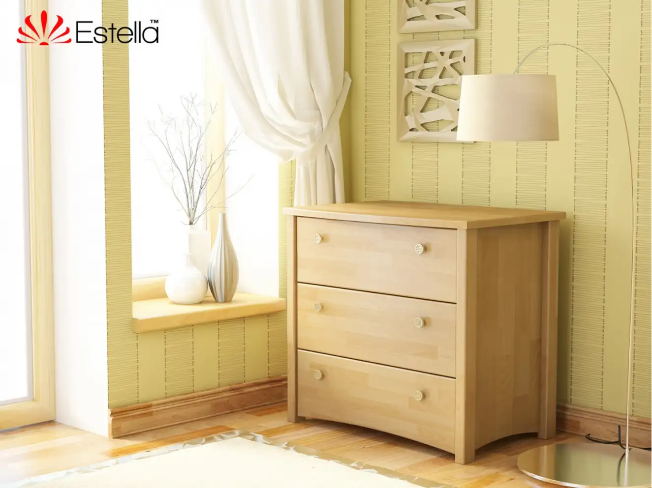 Комод Вега (Щит Бука) Колір Білий