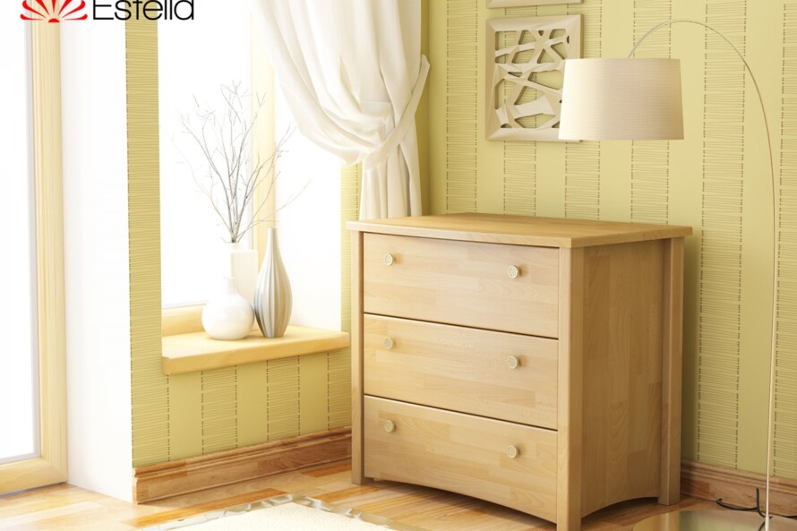 Комод Вега (Щит Бука) Колір Білий