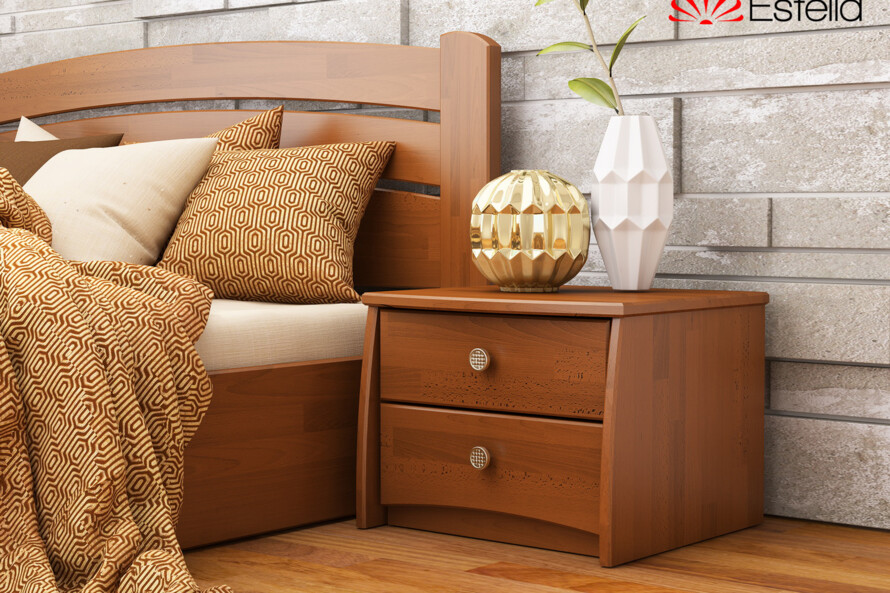 Тумба ліжкова Вега (В2) (Щит Бука) Колір Білий