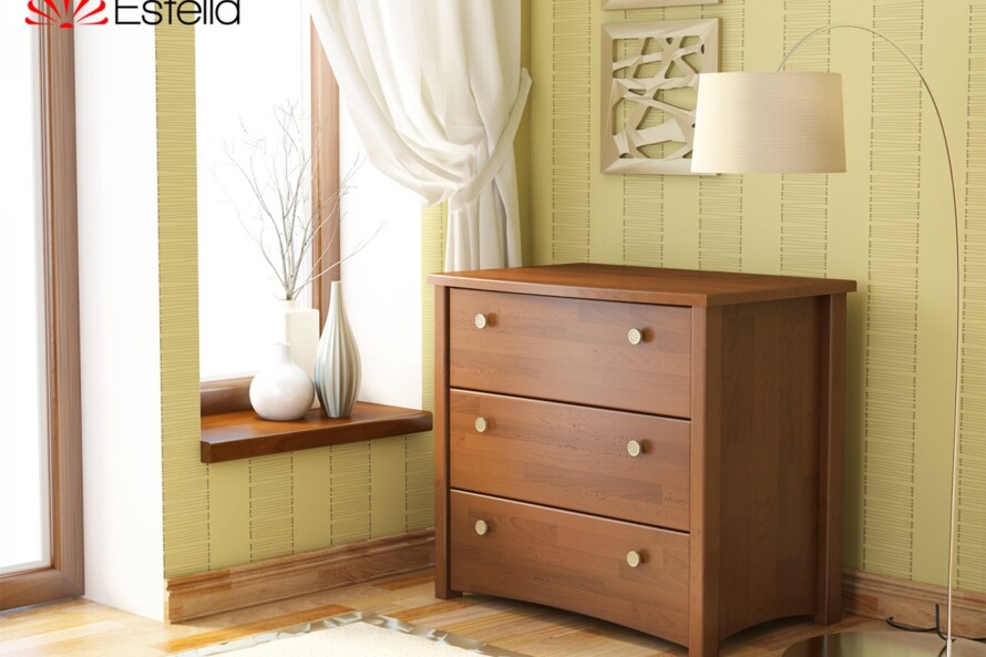 Комод Вега (Щит Бука) Колір Білий