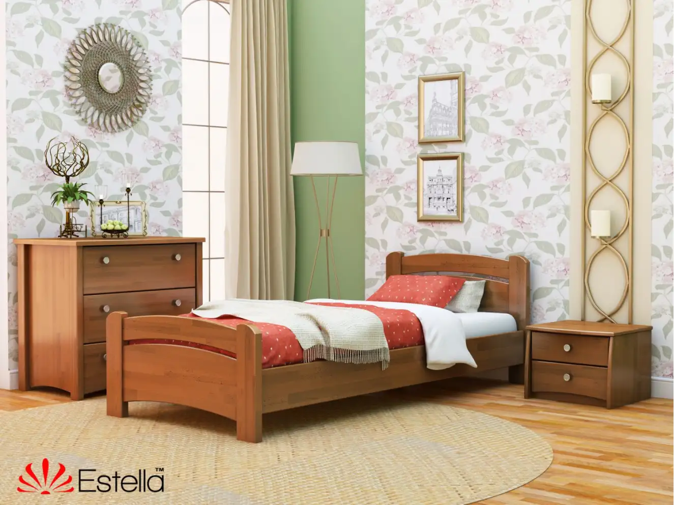 Ліжко підліткове Венеція (бук) Колір Білий