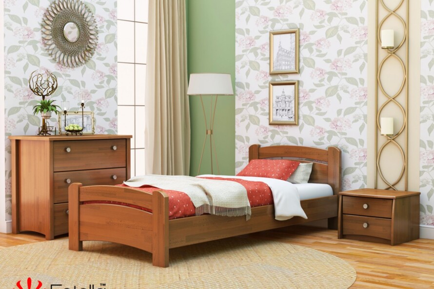 Ліжко підліткове Венеція (бук) Колір Білий