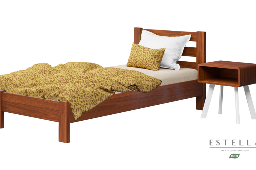 Ліжко дитяче Рената Люкс (бук) Колір Каштан