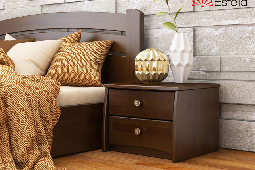 Тумба ліжкова Вега (В2) (Щит Бука) Колір Білий