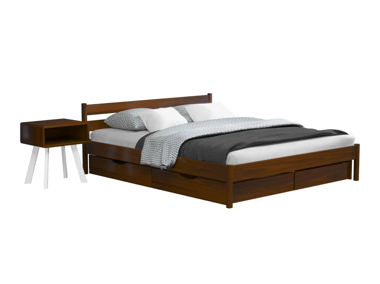 Кровать с дерева Нота Бене (бук) Цвет Венге