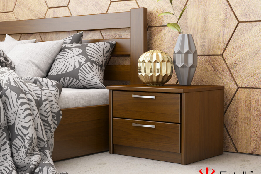 Тумба прикроватная Тесса (Т2) (Массив Бука) Цвет Красное Дерево