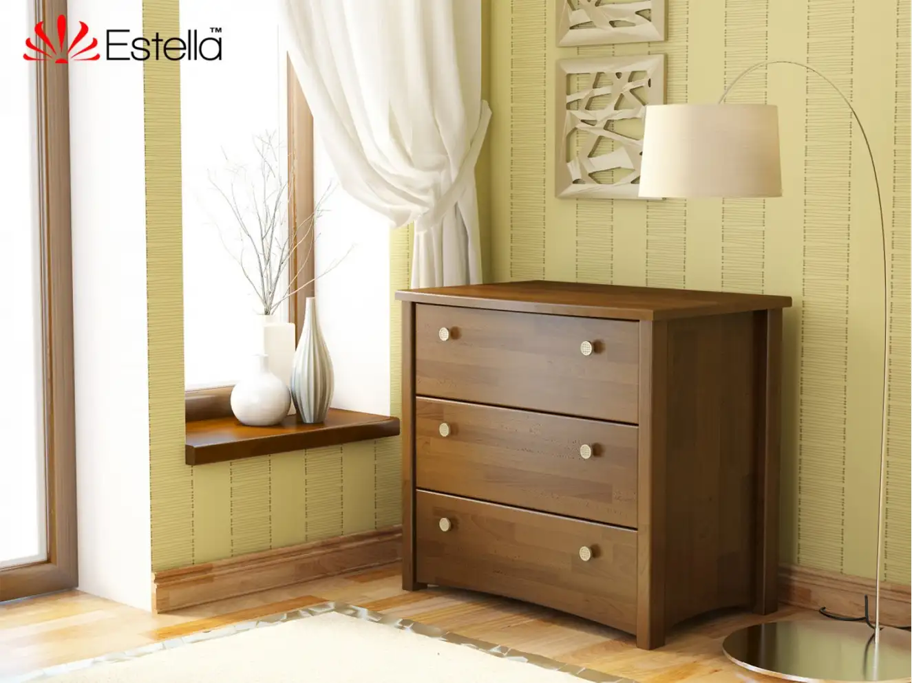 Комод Вега (Щит Бука) Колір Білий