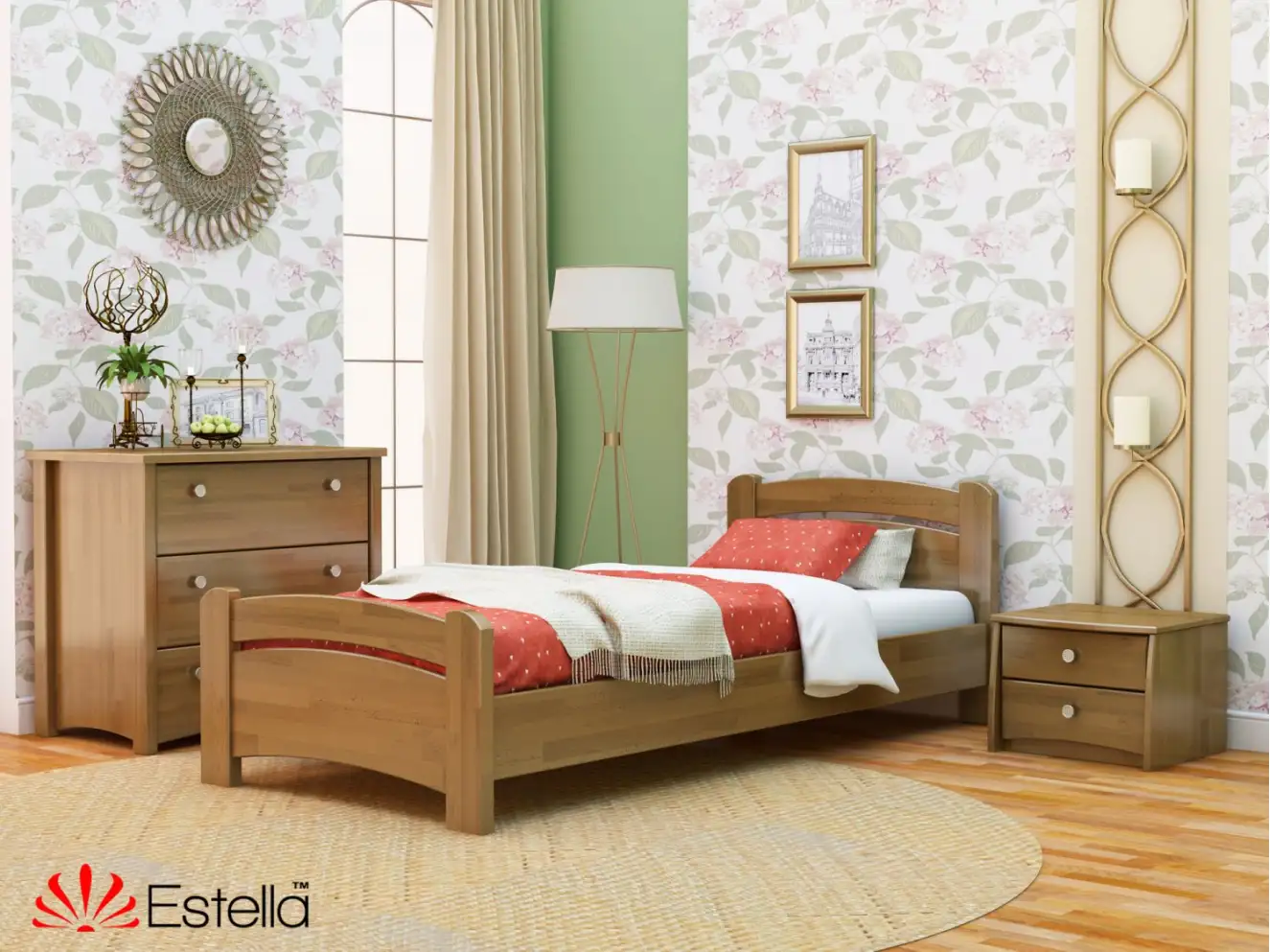 Ліжко підліткове Венеція (бук) Колір Білий