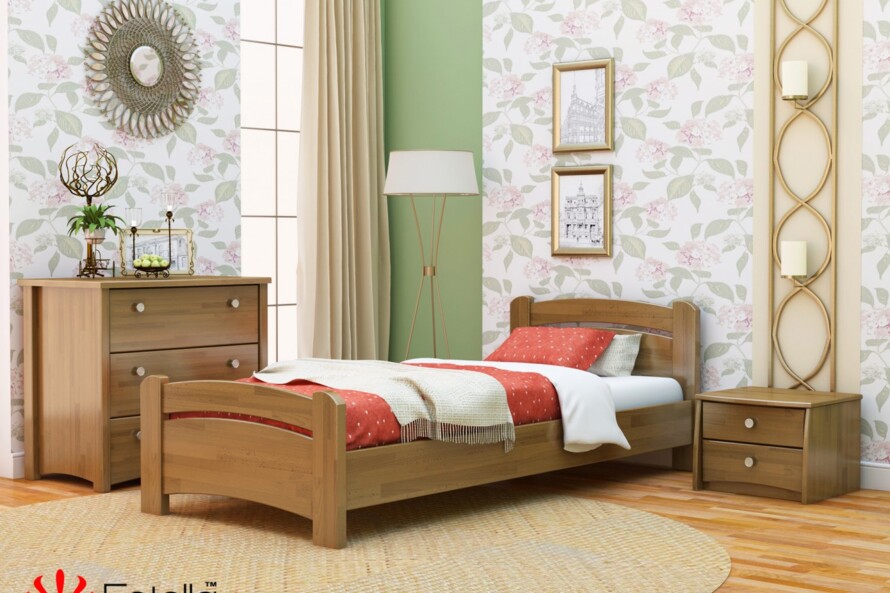 Ліжко підліткове Венеція (бук) Колір Білий