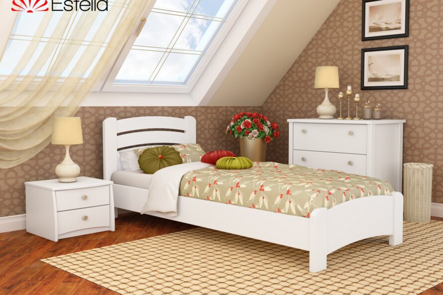 Ліжко підліткове Венеція Люкс (бук) Колір Вільха Темна