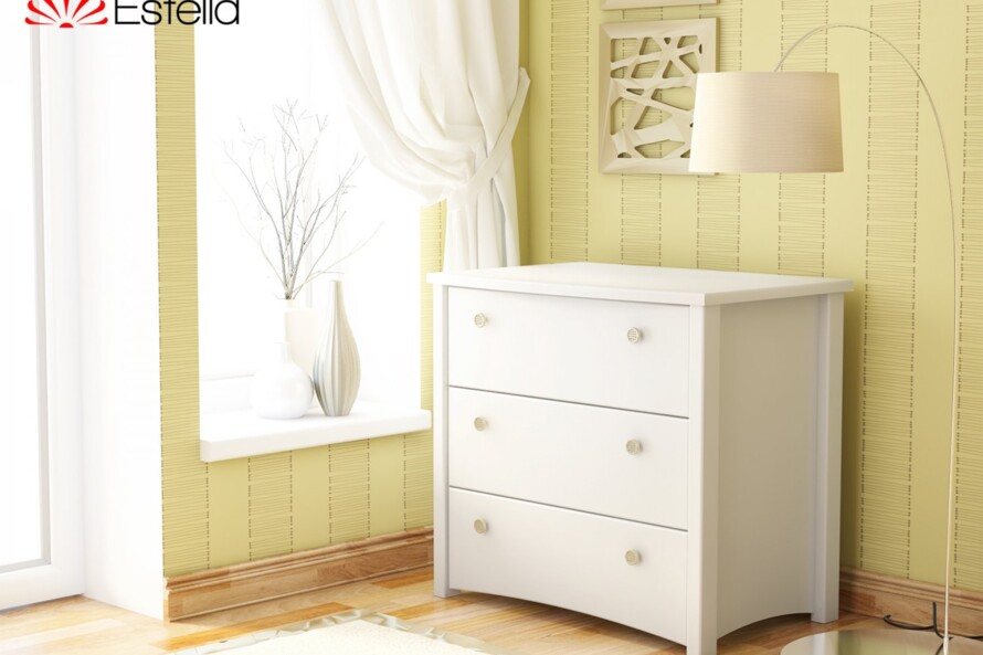 Комод Вега (Щит Бука) Колір Білий