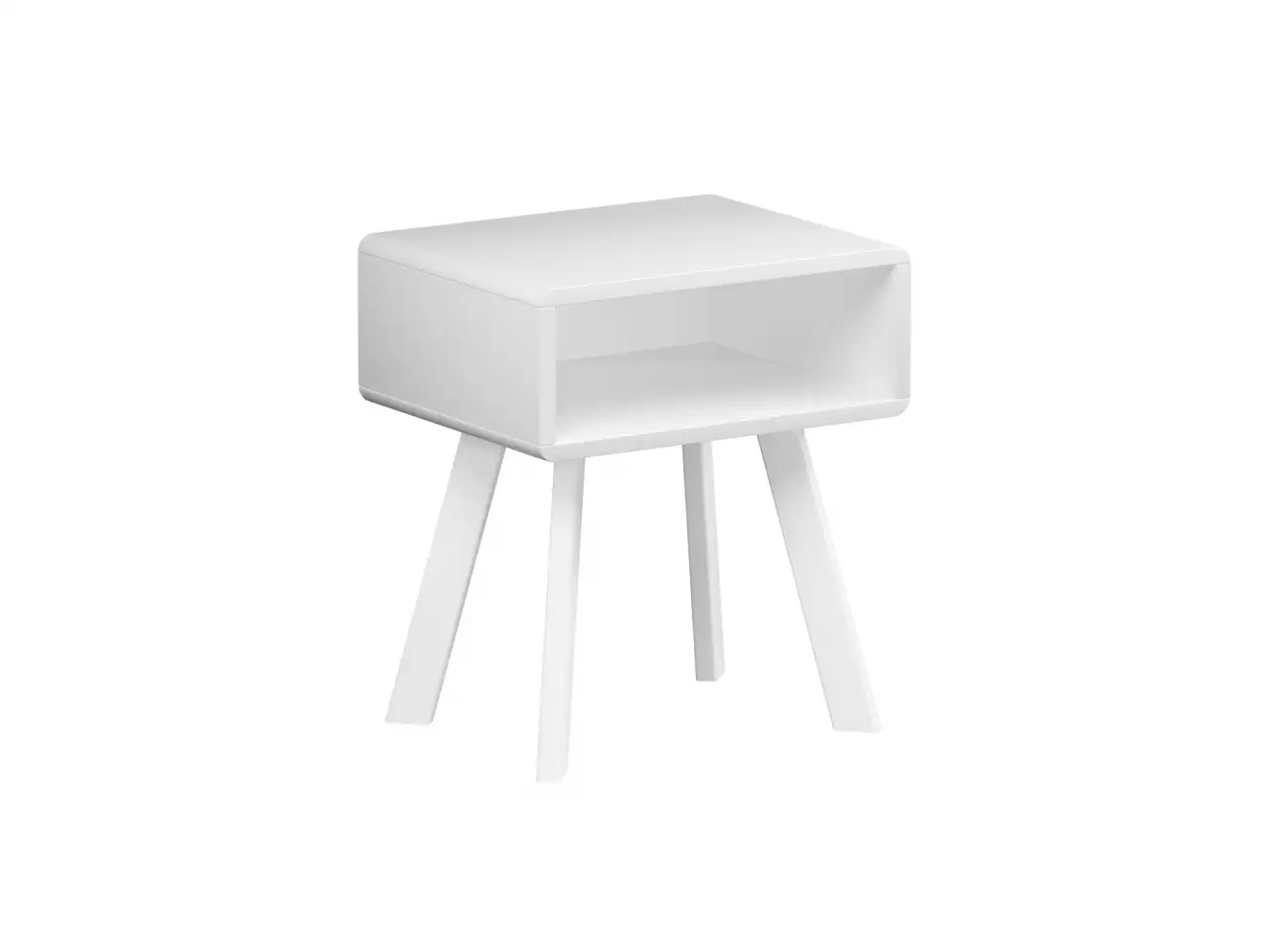 Тумба нічна Атлас (Масив Бука) Колір Комбі Каштан + Білий