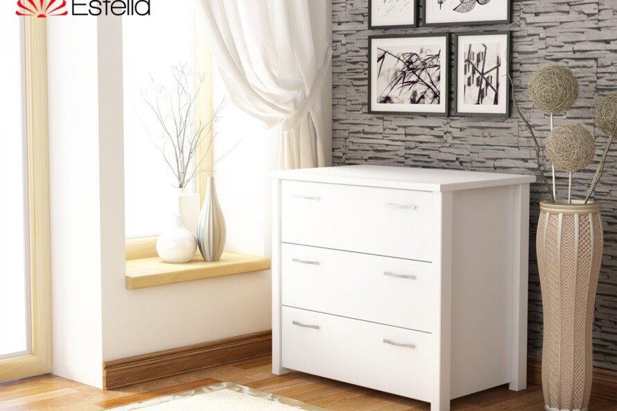 Комод Тесса (Массив Бука) Цвет Орех Темный