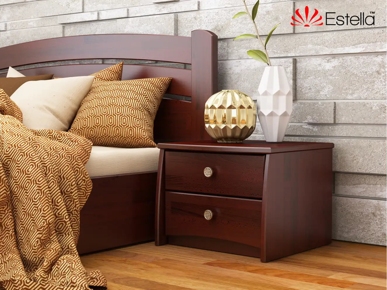 Тумба ліжкова Вега (В2) (Щит Бука) Колір Білий