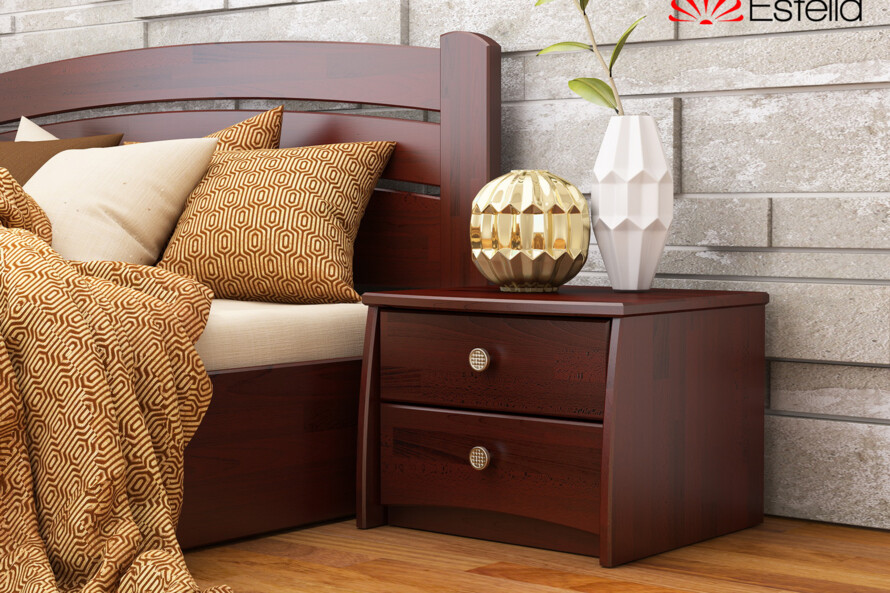 Тумба ліжкова Вега (В2) (Щит Бука) Колір Білий