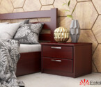 Тумба прикроватная Тесса (Т2) (Массив Бука) Цвет Красное Дерево