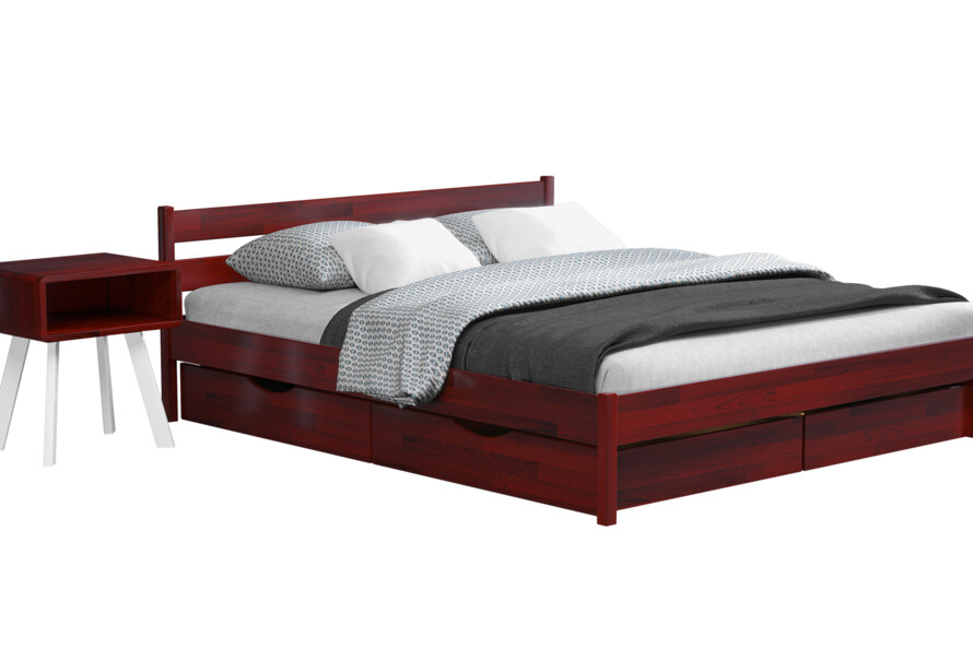 Кровать с дерева Нота Бене (бук) Ольха Темная