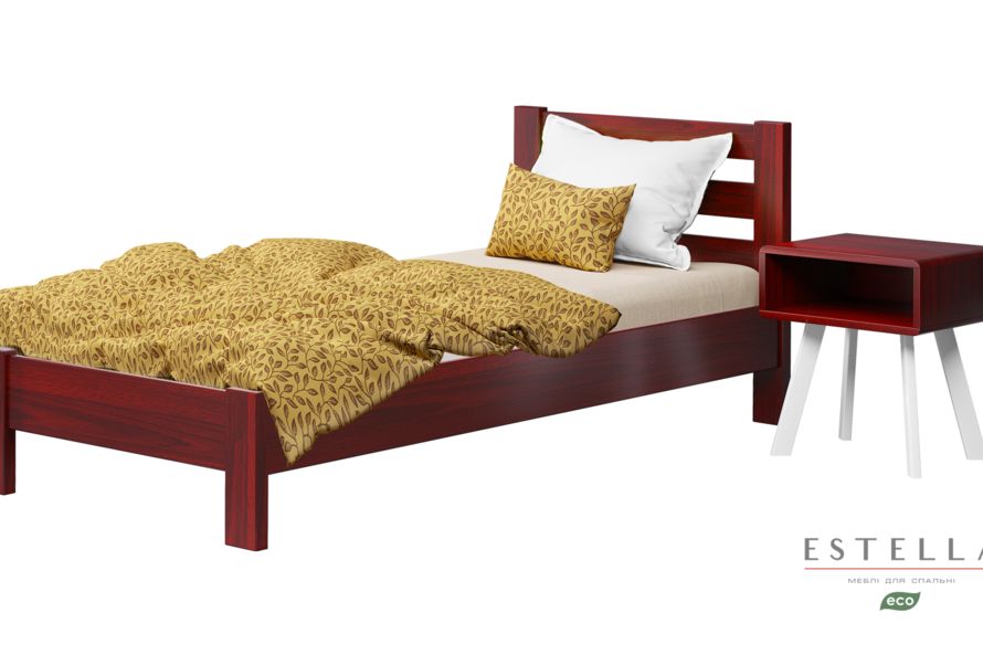 Ліжко дитяче Рената Люкс (бук) Колір Каштан