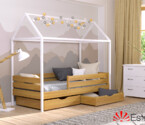 Детская кровать домик с дерева Амми (бук) Натуральный
