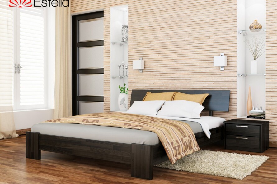 Деревянная кровать Титан (бук) Цвет Белый