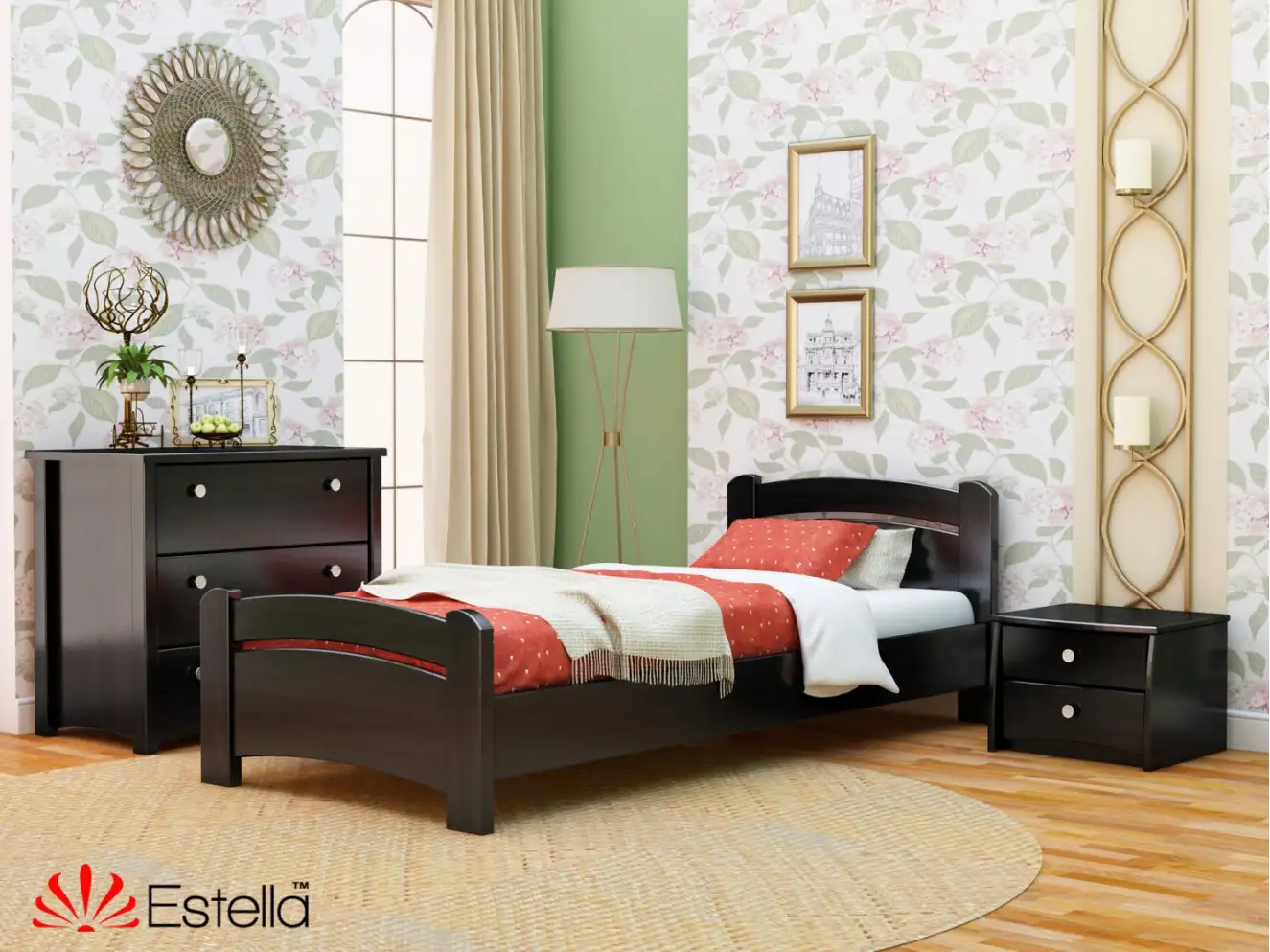 Кровать с дерева Венеция (бук) Натуральный