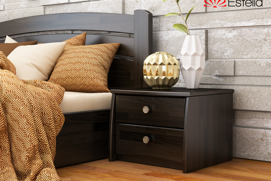 Тумба ліжкова Вега (В2) (Щит Бука) Колір Білий