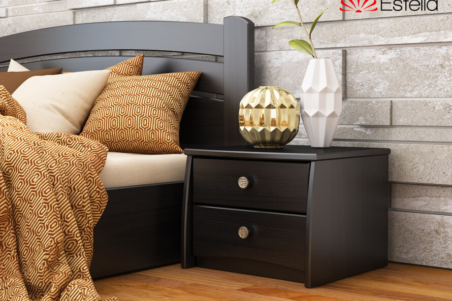 Тумба прикроватная Вега (В2) (Массив Бука) Цвет Бук Натуральный