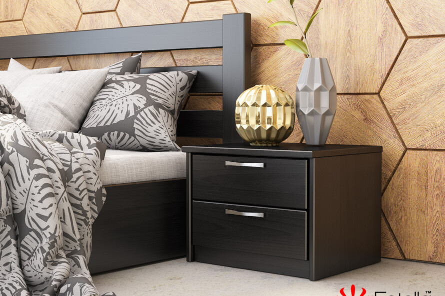 Тумба прикроватная Тесса (Т2) (Массив Бука) Цвет Красное Дерево