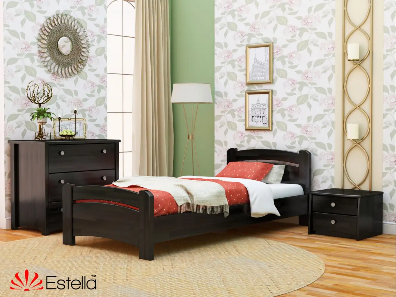 Ліжко підліткове Венеція (бук) Колір Білий