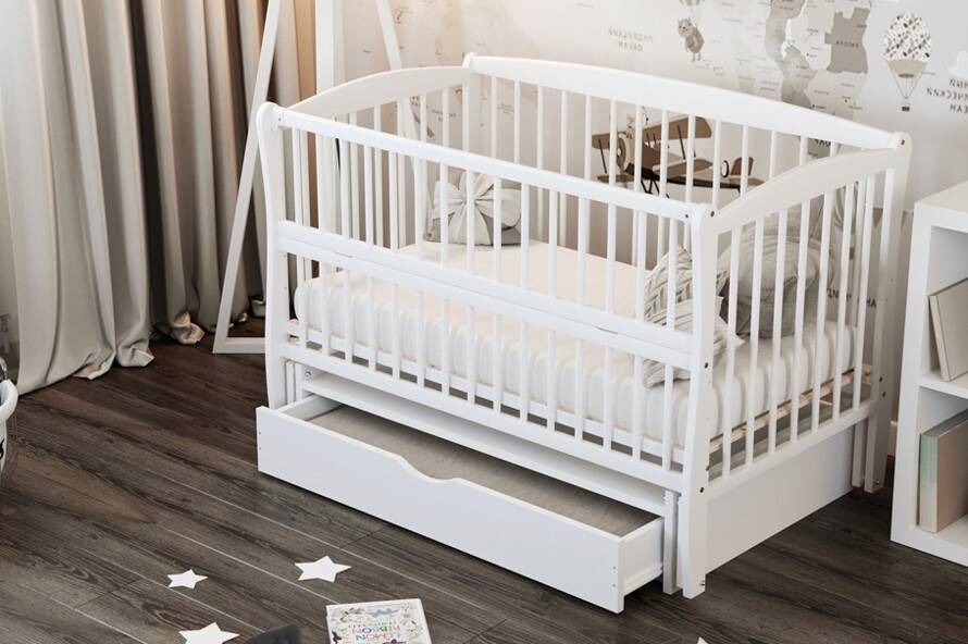 Кроватка детская Элит Цвет Белый