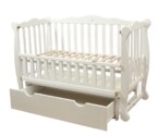 Кроватка для малышей Natali (Натали) Цвет Белый